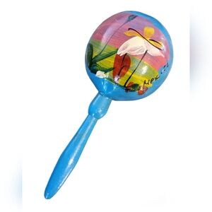 Mexican‎ Blue Flower Morraca 8" Made in Mexico